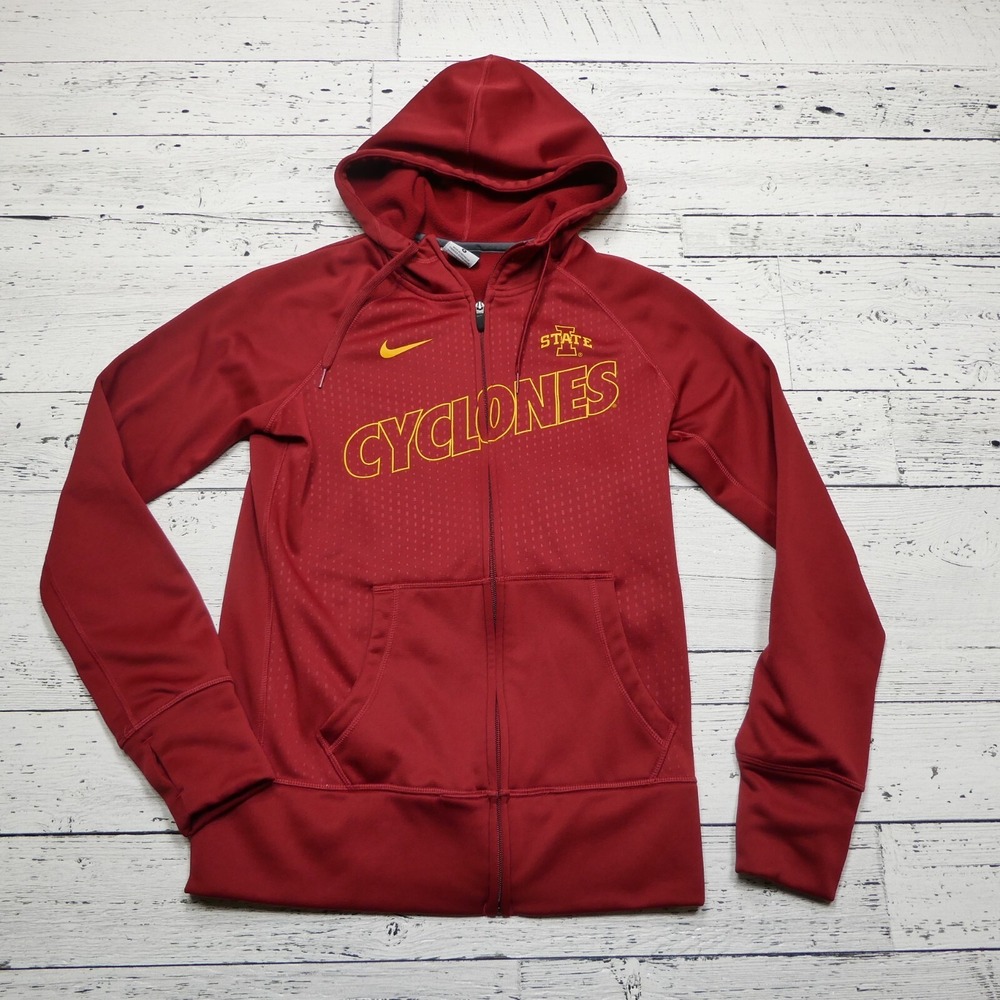 Nike Iowa State Cyclones Hoodie Adult S Full Zip Therma Fit Hooded Sweatshirt